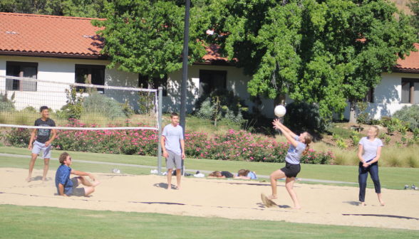 Another shot of sand-court volleyball