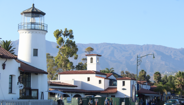 Santa Barbara, lighthouse visible in the foreground