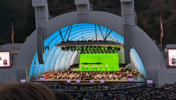 Panoramic shot: the Hollywood Bowl