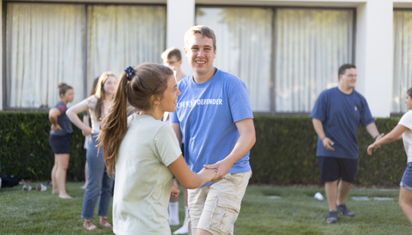 Students dance