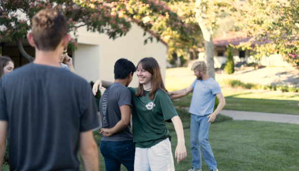 Students dance