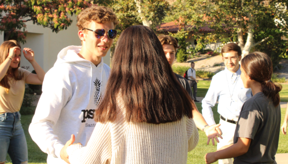 Students dance