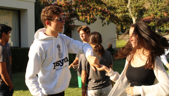 Students dance