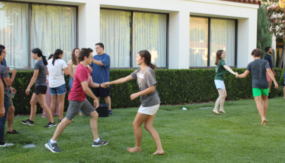 Students dance