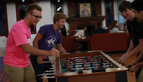 Four play doubles foosball