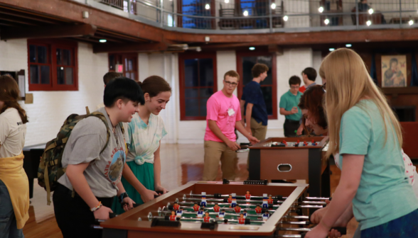 Four play doubles foosball