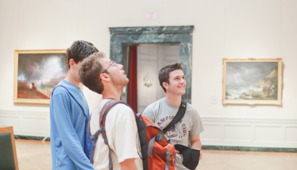 Students at Boston's Museum of Fine Arts