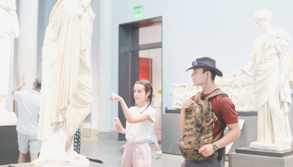 Students at Boston's Museum of Fine Arts