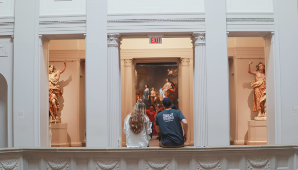 Students at Boston's Museum of Fine Arts