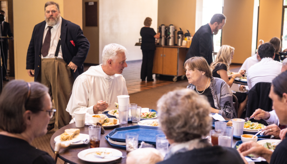 Reception for Dr. Neumayr in St. Joseph Commons