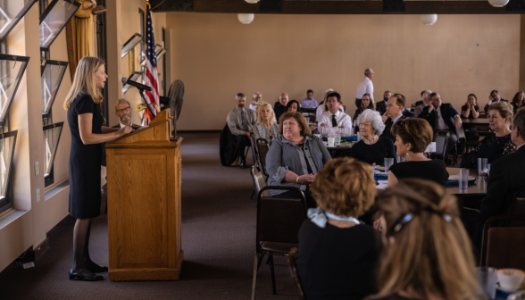 Reception for Dr. Neumayr in St. Joseph Commons