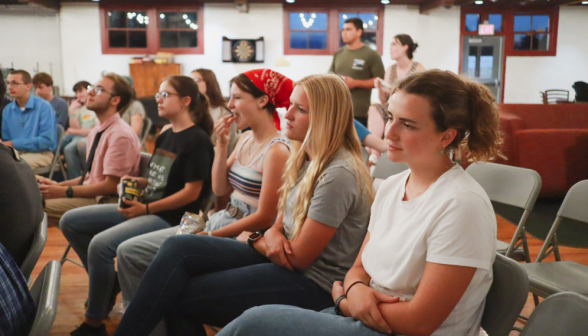 Another shot of students in the audience