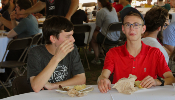 Two at a table