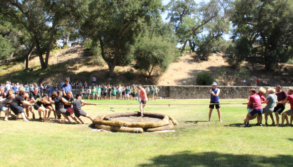 The tug-of-war in action