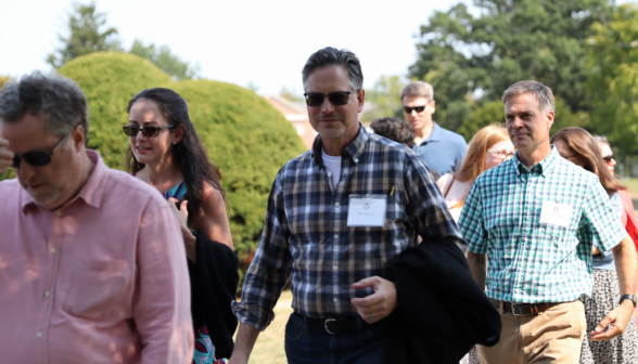 A shot of some of the visitors taking the tour