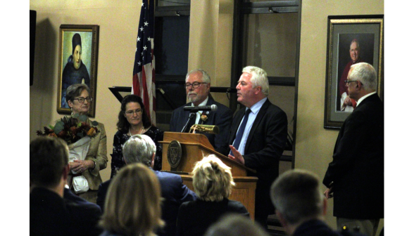 Reception in honor of Michael and Lynda McLean