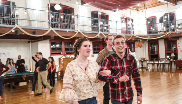 Students dance