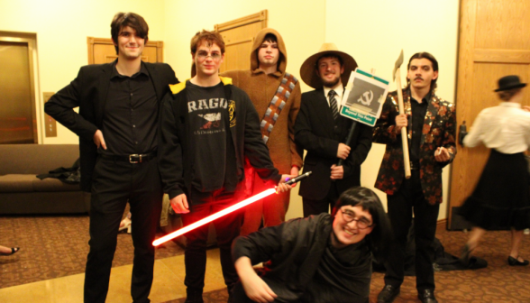 A group dressed as Star Wars characters