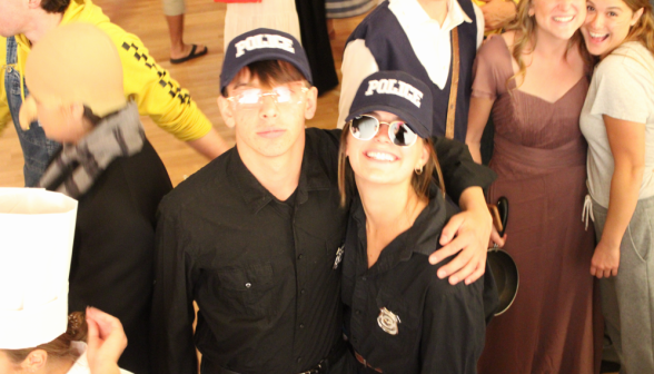 Two dressed as police officers