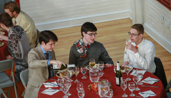 Three at a table