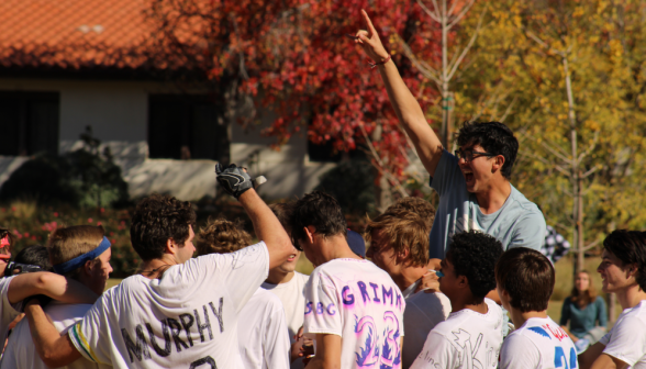 The victorious underclassmen cheer