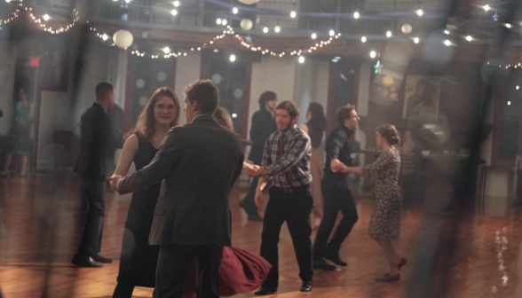 Student couples dance