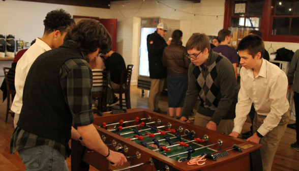 Four play doubles foosball