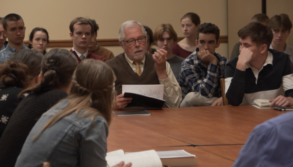 Dr. McLean addresses the visitors