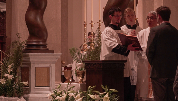 Fr. Chung reads the reading