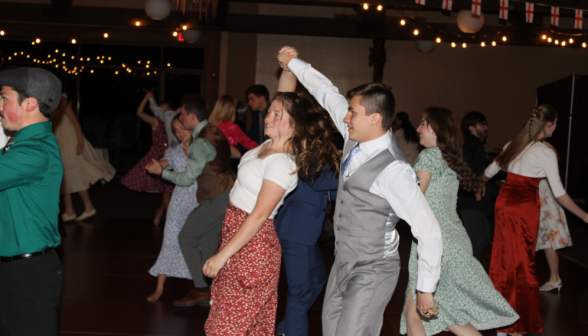 Students on the dancefloor