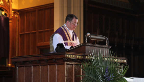 Fr. Markey delivers the homily