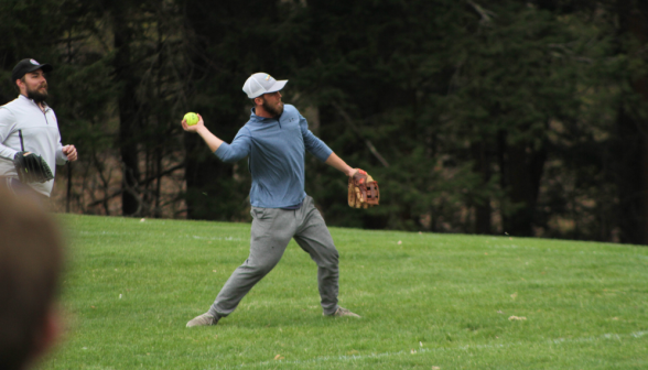 About to throw the ball