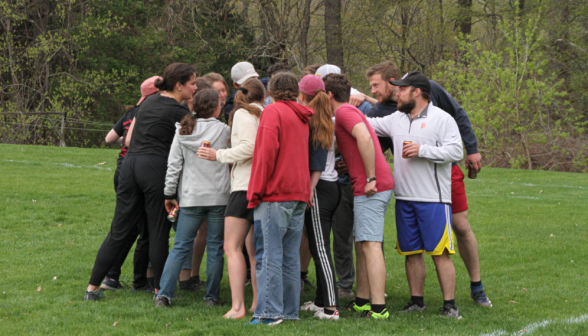 Student huddle