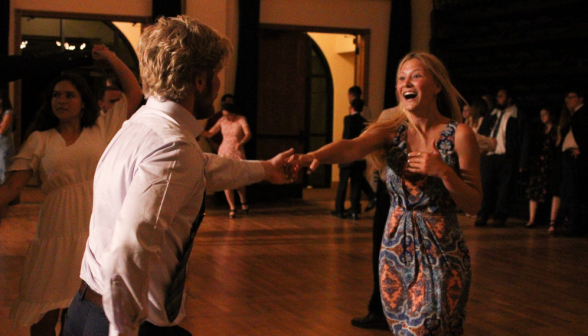 Student couples dance