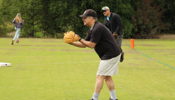 Mr. Goyette about to throw