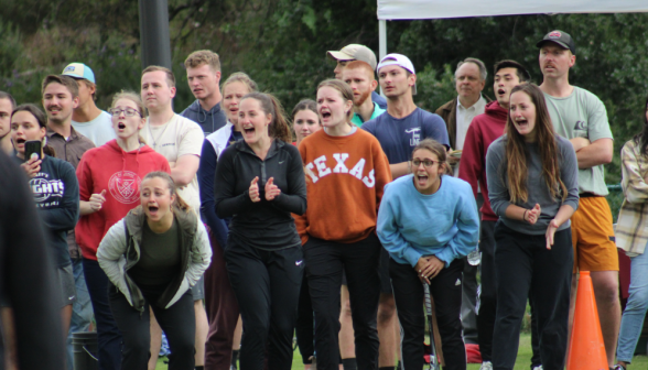 Onlookers cheer