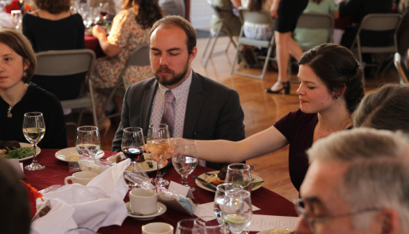 Seniors at one of the tables