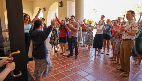 Seniors celebrate the end of classes