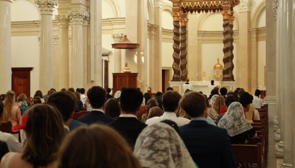 Students in Adoration