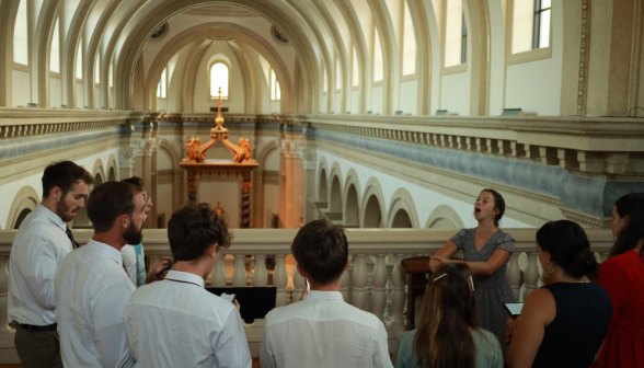 Students in Adoration