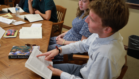 Students in class