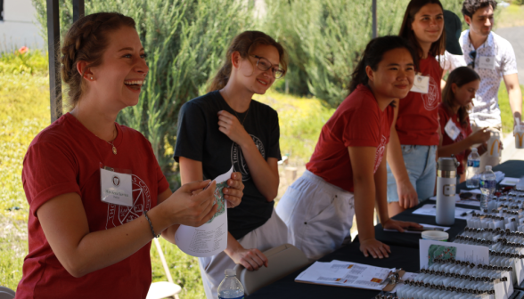 Students arrive on the California campus