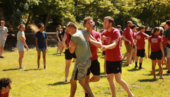 Students on the field