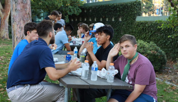 Students feast on subs and Gatorade