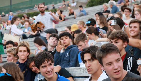 Students in the benches