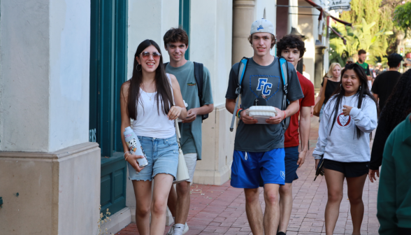 Several walk together