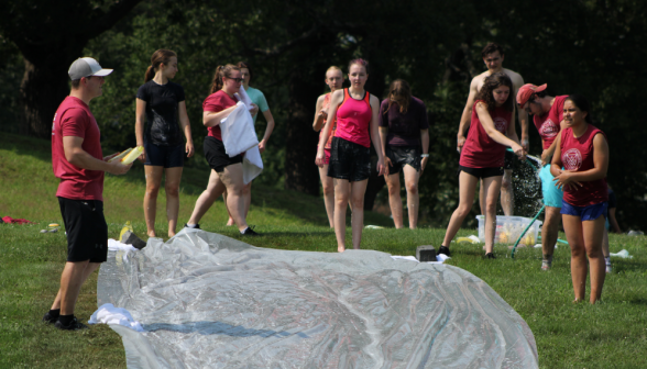 Prefects arm the water slide