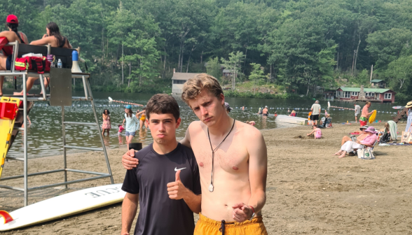 Two strike a cool pose