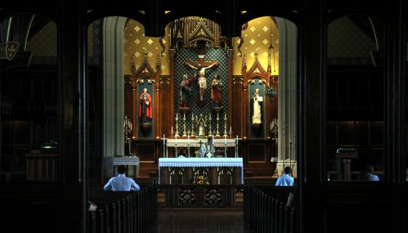 Praying in the Chapel