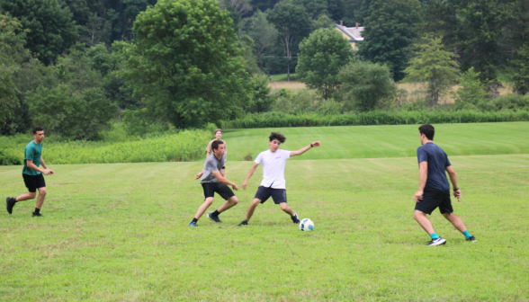 Soccer on the field